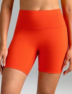 Shorts Deportivos de Cintura Alta para Mujer, Color Sólido, Elásticos, Tejidos con Spandex, Ecológicos, Sin Costuras, Elásticos - Product Image 5
