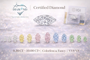 เพชรทรงมาร์คีส์ 0.49 กะรัต D VS2 เพาะเลี้ยงในห้องปฏิบัติการ CVD ได้รับการรับรองจาก IGI - Product Image 3