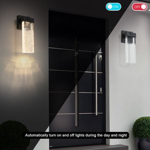 Lampada da Parete a LED Trasparente Impermeabile per Esterni, Supporta Diversi Tipi di Lampadine (2 Pezzi) con Sensore di Luce - Product Image 6