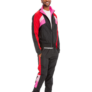 Conjunto de chándal cortavientos de diseño personalizado al por mayor, conjunto de joggers casuales, cortavientos deportivo de calle de gran venta para hombre - Product Image 6