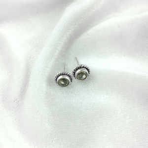 Pendientes de plata de ley 925 con cuarzo ahumado – Joyería artesanal de plata fina con piedras preciosas - Product Image 3