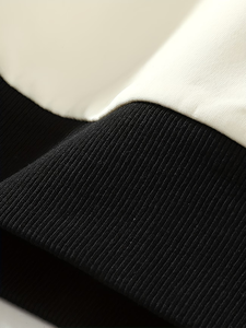 Sweat-shirt à col pour homme, nouveau t-shirt tendance à manches longues, printemps automne, couche de base élégante, 100% coton, hip hop, séchage rapide - Product Image 5