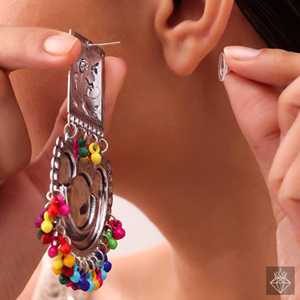 ¡Compre uno y llévese otro gratis! PRAO Colorido Moda Tradicional Pendientes Dos Pares - Product Image 2