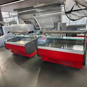 <span class=keywords><strong>Vitrina</strong></span> <span class=keywords><strong>Refrigerada</strong></span> de Acero Inoxidable de Alta Resistencia con Tapa Abatible, Iluminación LED Anticongelante para Exhibición de Frutas Frescas y Ensaladas - Product Image 3