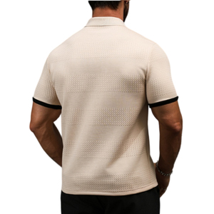 Camisa Casual Personalizada para Hombre, 100% Algodón Tejido, Sólida, Transpirable, con Bolsillo, Manga Corta, Talla Grande, 220g - Product Image 3