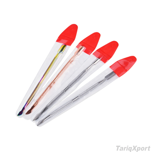 Pousse-cuticules carré double face en acier inoxydable, nettoyeur cuillère réutilisable, instrument de manucure professionnel, boîte personnalisable avec logo - Product Image 6