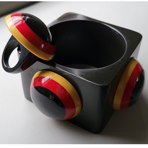 Gemelos y brazalete hechos a mano de resina de estilo Ángel Vintage para mujer, gemelos y brazaletes hechos a mano personalizados de alta gama de la India - Product Image 1