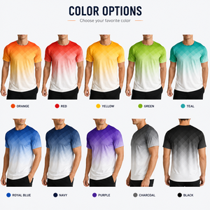 T-shirts sportifs vierges en gros pour sublimation, maillots unis personnalisables pour impression par transfert thermique, séchage rapide, 100 % polyester pour hommes - Product Image 3