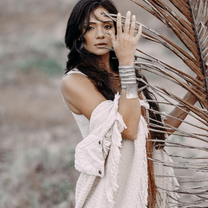 Kimono Poncho Bohemio para Mujer, Túnica Oversize para Festival, Ropa para Burning Man, Cárdigan Blanco Oversize - Product Image 1