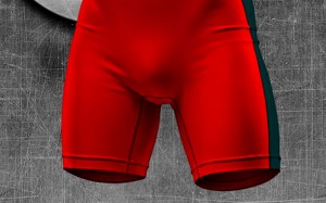 Wrestling Singlet WR-001 <b>Red</b> Compression Fit Full Dye Sublimation Moisture Wicking Unisex Adult Wear - Product Image 6