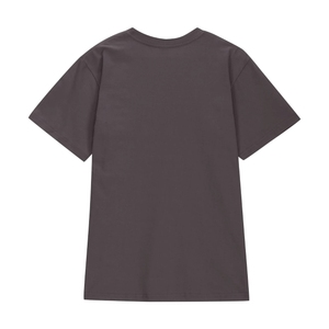 Camiseta de Cuello Redondo y Manga Corta para Mujer, Color Sólido, 100% Algodón, Tejido Transpirable, Corte Regular Informal, Logotipo Personalizado - Product Image 4