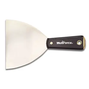 Pintura de yeso, masilla, cuchillo raspador con mango de plástico