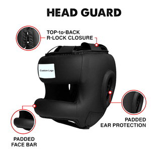 Protector de Cabeza Profesional, Fabricación OEM, Etiquetas Personalizadas, Empaque y Suministro al por Mayor para Empresas Internacionales de Equipamiento Deportivo - Product Image 1