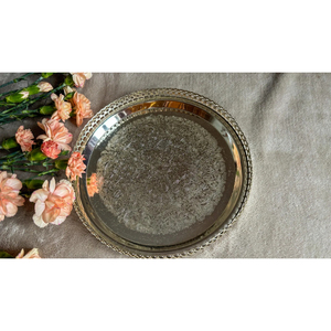 Hot Selling Factory Sale Modern Design Metal Platter Dish for Home Hotel Table Top Platters at Best Price From Indian Exporter - Product Image 6