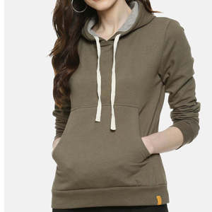 Sudadera con Capucha Casual de Manga Larga para Mujer, Invierno 2026, 100% Algodón, Felpa, Cómoda, Servicio OEM - Product Image 2