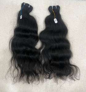 Extensiones de Cabello Humano Virgen Remy de Doble Trama para Máquina, Suaves, con Puntas Completas, de Origen Indio, para Tejer y Aclarar - Product Image 4