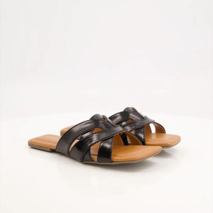 Chaussures plates classiques pour femmes avec empeigne en cuir véritable, semelle épaisse antidérapante et respirante, ajustement confortable - Product Image 1