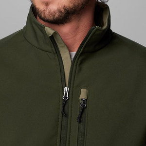 New Custom Fashion Soft Shell Windbreaker Windproof <b>Waterproof</b> <b>Warm</b> Softshell Jacket Men's Jackets Hooded - Product Image 3