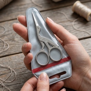 Ciseaux à ongles professionnels pour droitiers, manche en acier inoxydable durable, lame droite, beauté, cuticules, manucure, art des ongles - Product Image 1