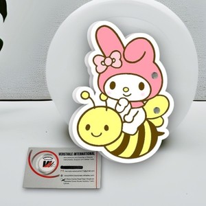 Tuiles magnétiques pour cils en acrylique, motif cœur, papillon, ovale, fleur, éco-responsables, réutilisables, marque privée Hello Kitty Honey Bee - Product Image 3