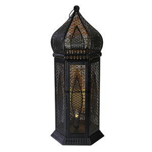 <b>Set</b> Of 3 Vintage Metal Hanging Concrete Unique Candle Jar Dinning Tableware Use <b>Lantern</b> Lighting Decorative - Product Image 3