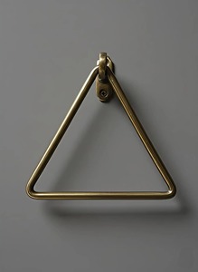 Triangle Shape Wall Mounted Metal Towel Holder For Bathroom Kitchen And Wash Basin Area Modern Stylish Space Saving <b>Rack</b> - Product Image 1