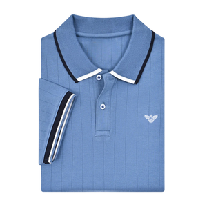Mens Solid Jersey Cotton Pique for Shirt Short Sleeve Casual Smart Business Golf Breathable Soft Summer <b>Classic</b> Collar - Product Image 5