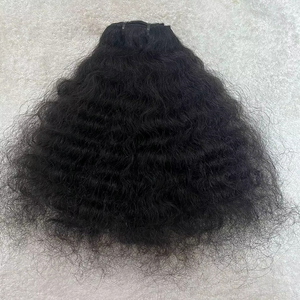 Letsfly 9A ผมบราซิลแบบ Body Wave Remy Hair ต่อผมแบบเครื่องจักร Double Weft ผมเวอร์จิ้นสีน้ำตาล 20 ชิ้น/ล็อต 100 กรัม Single Drawn - Product Image 1