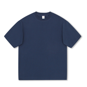 Camiseta de algodón de corte regular para hombre, estilo urbano, manga corta, lisa, ecológica, transpirable, con estampado de letras y logotipo personalizado. - Product Image 2