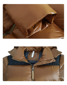 Veste bomber matelassée légère en polyester, tendance, avec logo personnalisé, vêtements de mode, veste d'hiver pour homme - Product Image 4