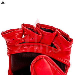 Gants de boxe et de MMA personnalisés de haute qualité à faible MOQ, en cuir de vachette, avec logo personnalisé - Product Image 6