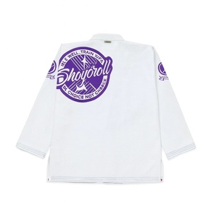 Kimono de Jiu-Jitsu BJJ Blanc Premium 450 GSM en Coton Tissé Perlé Séchage Rapide Respirant Léger Compétition - Product Image 2