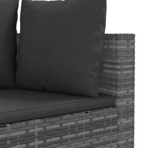 Grey PE <b>Rattan</b> Patio <b>Sofa</b> Set Modular <b>Outdoor</b> Garden Furniture Contemporary Design UV Resistant High Density Foam Cushions - Product Image 6