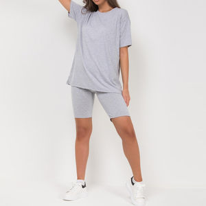 Nouvelle mode féminine, ensemble décontracté multicolores, t-shirt à manches courtes et short, ensemble personnalisé ODM, vente en gros, ensemble pour femmes - Product Image 3