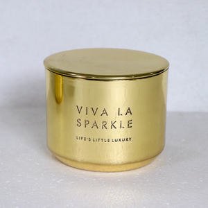 ฝาปิดภาชนะใส่เทียนทองเหลืองขัดเงาขนาด 16 ออนซ์ ดีไซน์ใหม่ งานแฮนด์เมด ขวดเปล่าสำหรับทำเทียน ตกแต่งบ้าน หรูหรา - Product Image 6