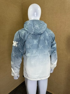 Wholesale Printed Gradient Color Lightweight Hooded Sweatshirt Zip <b>Up</b> Pullover Jacket Printed Streetwear Outerwear - Product Image 2
