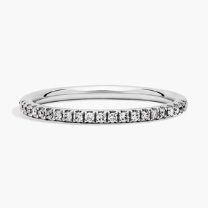 Anillo de Compromiso con Diamantes Cultivados en Laboratorio, Oro Rosa de 14K, Baño de Rodio, Banda Delgada Apilable, Certificado IGI, Aniversario de Bodas de Lujo - Product Image 3