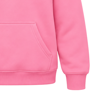 Wholesale <b>Pink</b> <b>Hoodie</b> with Classic Greek Letter Embroidery Soft Cotton Blend Fleece <b>Womens</b> Casual Hooded - Product Image 5