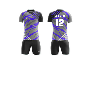 Uniforme de football personnalisable et respirant avec maillot et short, 100% polyester, séchage rapide, col en V, uniformes d'entraînement de football - Product Image 6