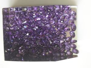 Aigue-marine naturelle africaine violette 6x4MM taille ovale, qualité exceptionnelle, pierre précieuse en vrac Red Mountain Gems pour la fabrication de bijoux - Product Image 3