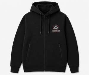 Custom <b>Men</b> <b>Zip</b> <b>Up</b> Hoodie <b>Fleece</b> Sweatshirt Hooded Jacket with Zipper Pockets Long Sleeve OEM Wholesale - Product Image 1