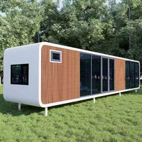 Cabane Apple de Luxe, Maison Mobile Préfabriquée Moderne pour Hôtel, Villa, Gîte, Bureau, Système Intelligent, Écologique