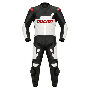 Traje de Carreras Johan Zarco, Cuero de Canguro Rucati, Homologado por MotoCP, Blindado, Profesional, para Motociclismo en Pista - Product Image 1