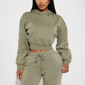 Hoodie streetwear personnalisé ODM brodé, coupe oversize à épaules tombantes, en molleton polyester/coton de haute qualité pour femme - Product Image 1