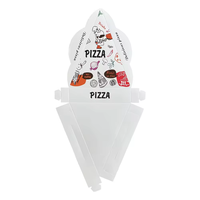 Kotak Pizza Segitiga Sekali Pakai Cetak Khusus untuk Kemasan Makanan Bawa Pulang