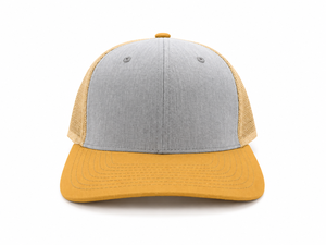 Custom Embroidered Trucker <b>Cap</b> 6-Panel Adjustable Brim Unisex Casual Solid Color Cotton Twill <b>Hat</b> Front Logo Placement - Product Image 2