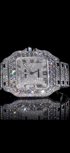 Reloj de Lujo Cuadrado con Incrustaciones de Moissanita, Personalizado con Diamantes de Moissanita VVS, para Hombre, al Mejor Precio - Product Image 2