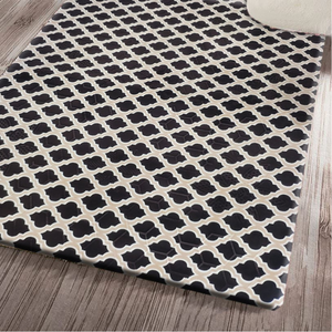 Tapis en polyester Shufu, design moderne minimaliste, anti-allergie, antidérapant, motif abstrait, doux, confortable, prix abordable - Product Image 6