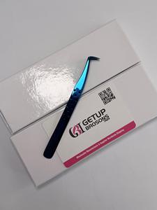 แหนบต่อขนตา GETUP BROSONS IMPEX Blue Plasma 90 องศา ปลายเรียบ ทำจากสแตนเลส แข็งแรง ทนทาน ใช้งานได้อย่างแม่นยำ - Product Image 4