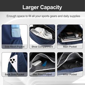 Bolsa Deportiva de Lona Premium, Gran Capacidad, para Gimnasio, Fitness, Viajes - Product Image 4